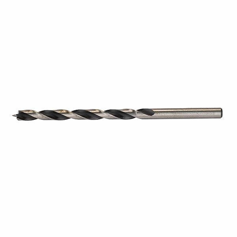 Chrome-Vanadium Steel Brad Point Drill Bit - Measurement System:Imperial - Size:3/16"